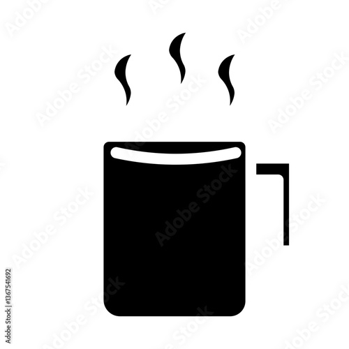 warm drink solid icon