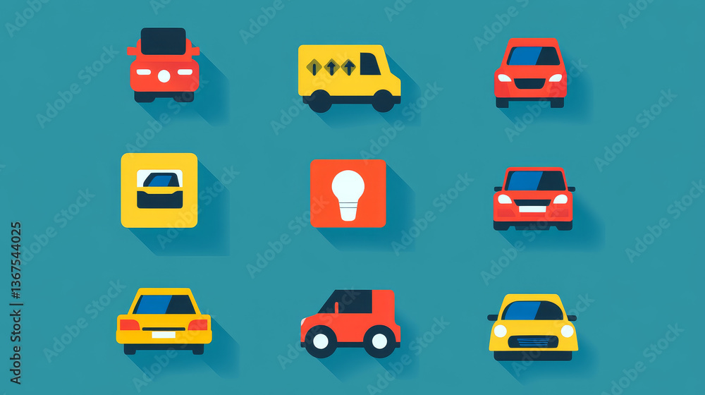 Isometric set of Parking tickets. Flat illustration vector icon for web Isometric set of Parking tickets. Flat illustration vector icon for web