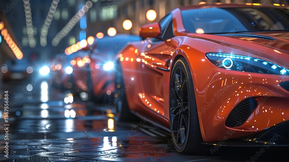 Car showroom with a magnificent view of the cars for sale. car dealer with many cars indoors Car showroom with a magnificent view of the cars for sale. car dealer with many cars indoors