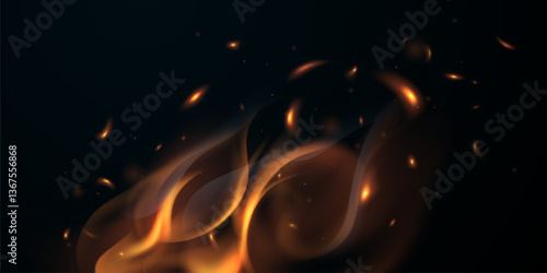 sparkle background virtual flame design vector illustration