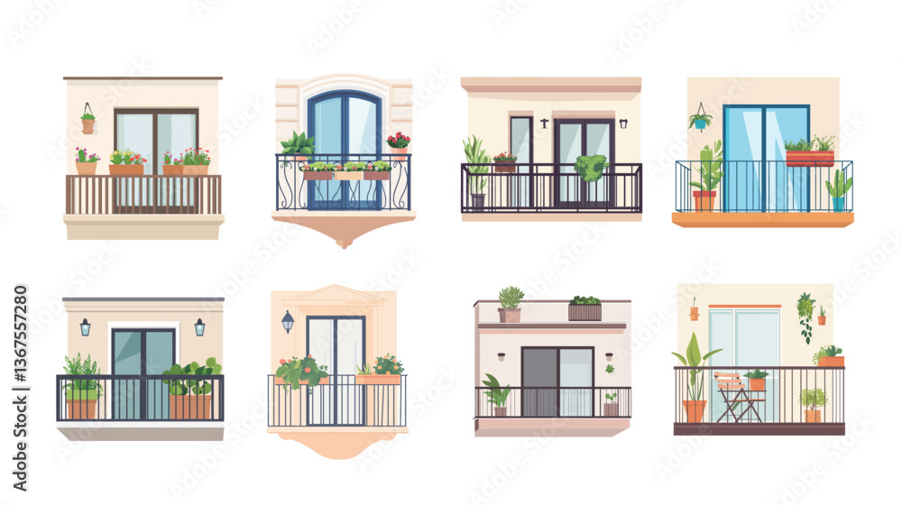 Balcony Vector Graphic Design Balcony Vector Graphic Design
