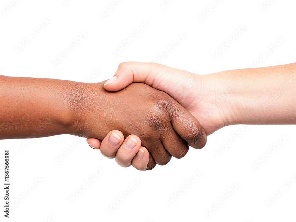 Close-up of unity clasped hands symbolizing connection on transparent background Close-up of unity clasped hands symbolizing connection on transparent background