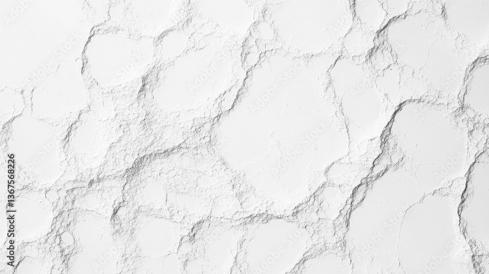 Fototapeta premium White Powdery Texture with Cracked Surface