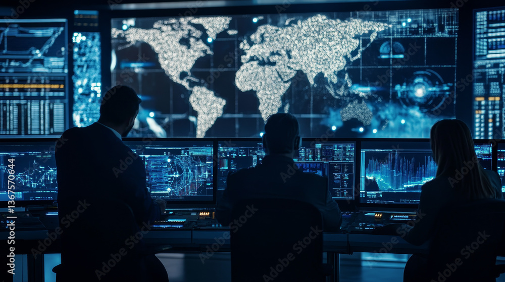 Isometric Global Network planet Earth. Astronauts Monitors Work of Artificial Intelligence. Professional IT Engineers Working in System Control Center. Isometric Global Network planet Earth. Astronauts Monitors Work of Artificial Intelligence. Professional IT Engineers Working in System Control Center.