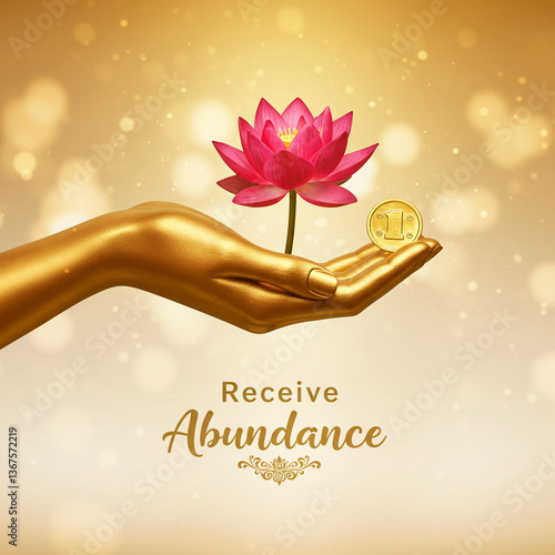 Receive Abundance Golden Ha...