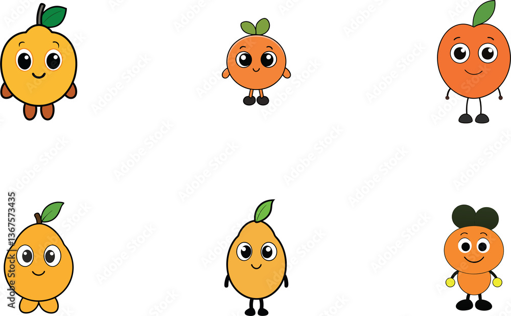 Fototapeta premium Cute marula cartoon vector