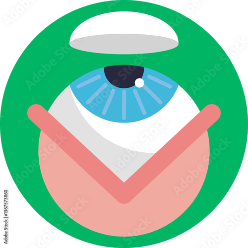 Vision Correction – Represents contact lenses used to improve eyesight.
