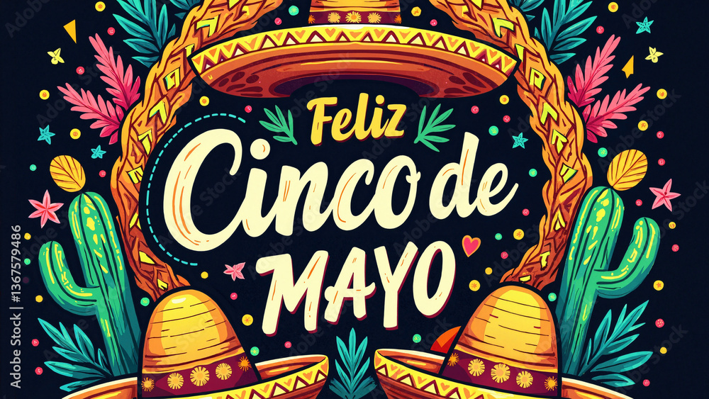 Vibrant and Festive Feliz Cinco De Mayo T-Shirt Template Design, Isolated on Transparent Background for Apparel and Merchandise Vibrant and Festive Feliz Cinco De Mayo T-Shirt Template Design, Isolated on Transparent Background for Apparel and Merchandise