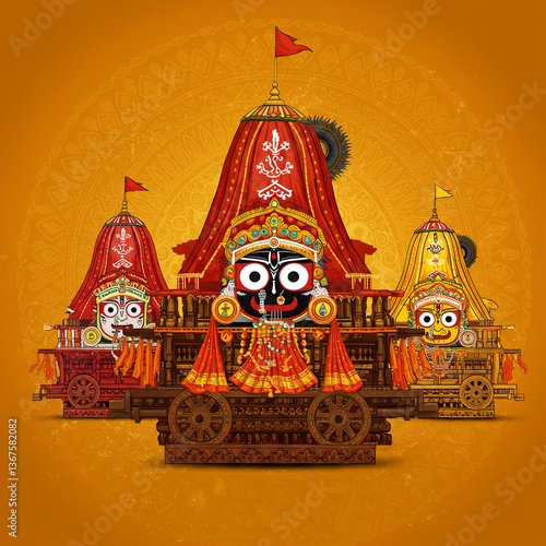 Ornate Jagannath Rath Yatra...