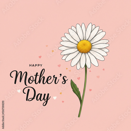Happy Mothers Day Simple Da...