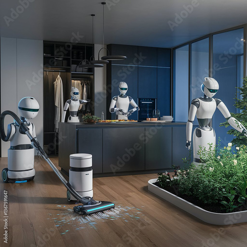 robot doing house work