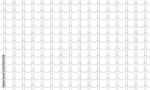 Geometric seamless pattern with grey outline cylinder and rectangle shape. Vector Repeating Texture.