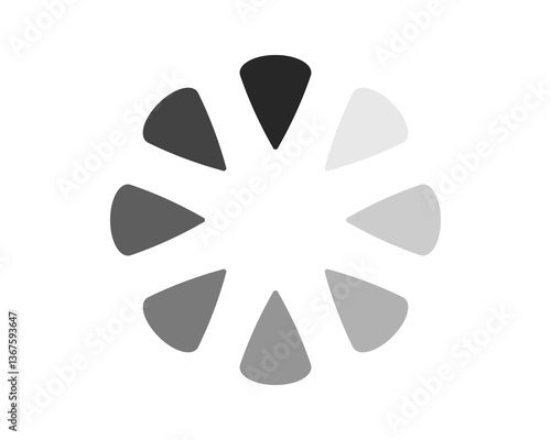 Loading bar status icon. Vector illustration. Vector loaded icons. Download progress. Donload or Upload.