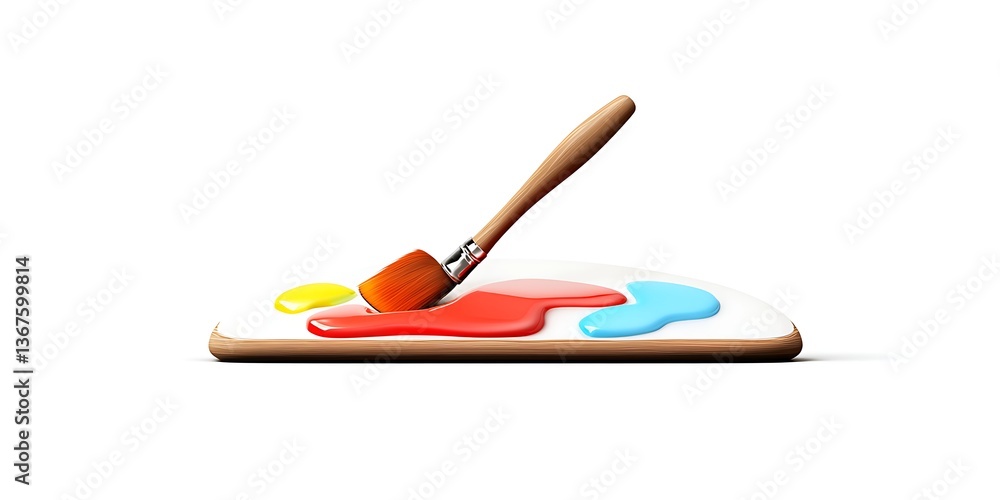graphic design 3D icon, color palette graphic design 3D icon, color palette