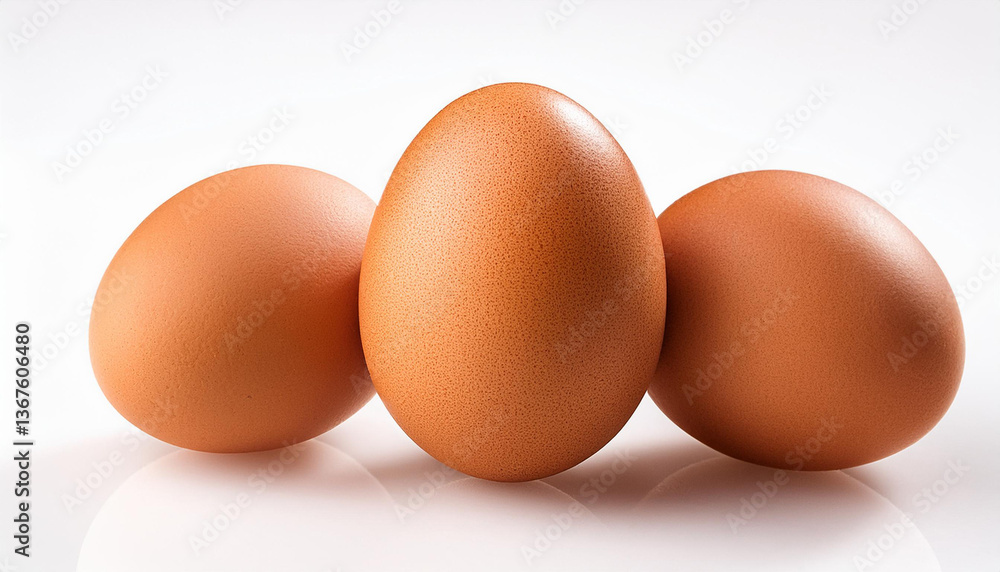 chicken eggs on a white background chicken eggs on a white background