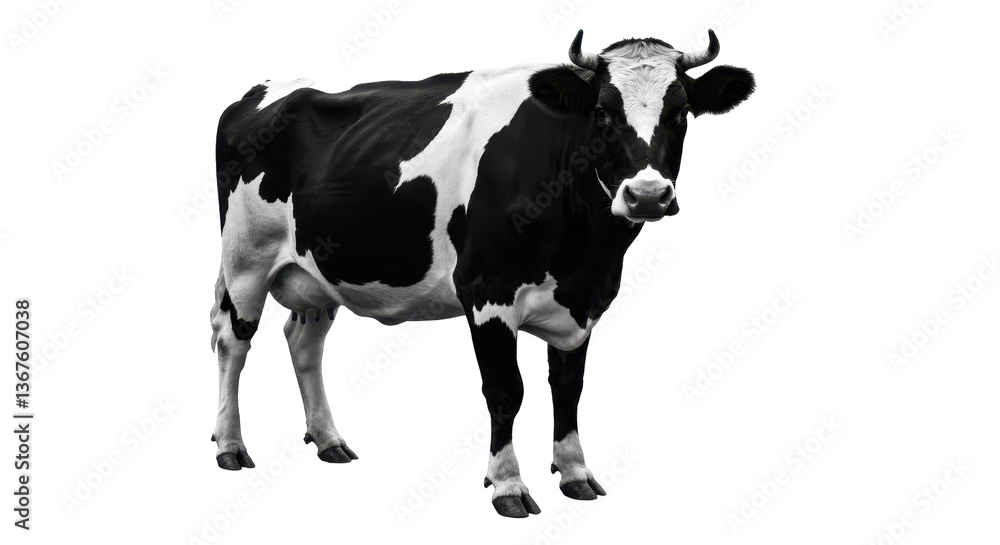 Isolated Standing Cow Isolated Standing Cow