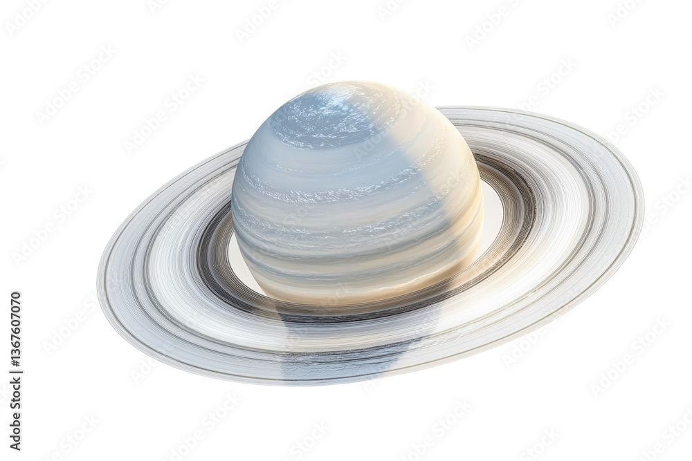Exploring the majestic rings and beauty of Saturn in the vastness of outer space isolated on transparent background Exploring the majestic rings and beauty of Saturn in the vastness of outer space isolated on transparent background