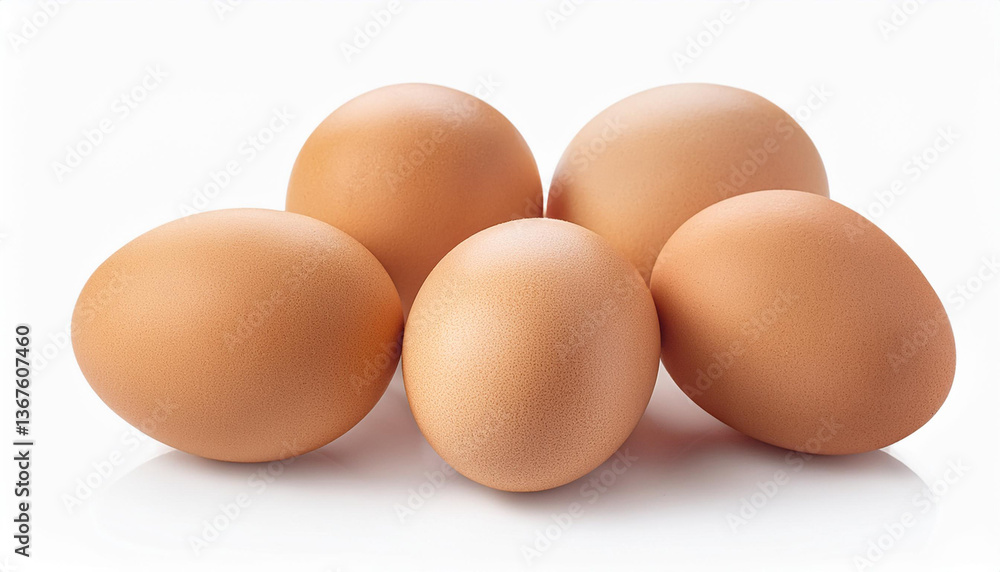 chicken eggs on a white background chicken eggs on a white background