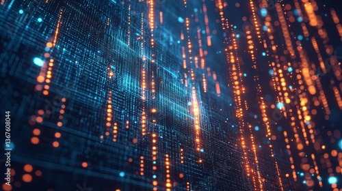 Wallpaper Mural The glitch effect present in this abstract background image successfully creates a digital, futuristic atmosphere, with the distorted lines and shapes being set against a vibrant blue, purple, and Torontodigital.ca