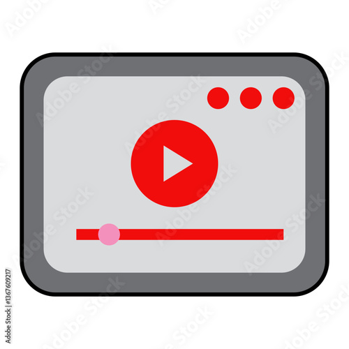 Free Download Web video Filled outline icon
 - GFXLoad