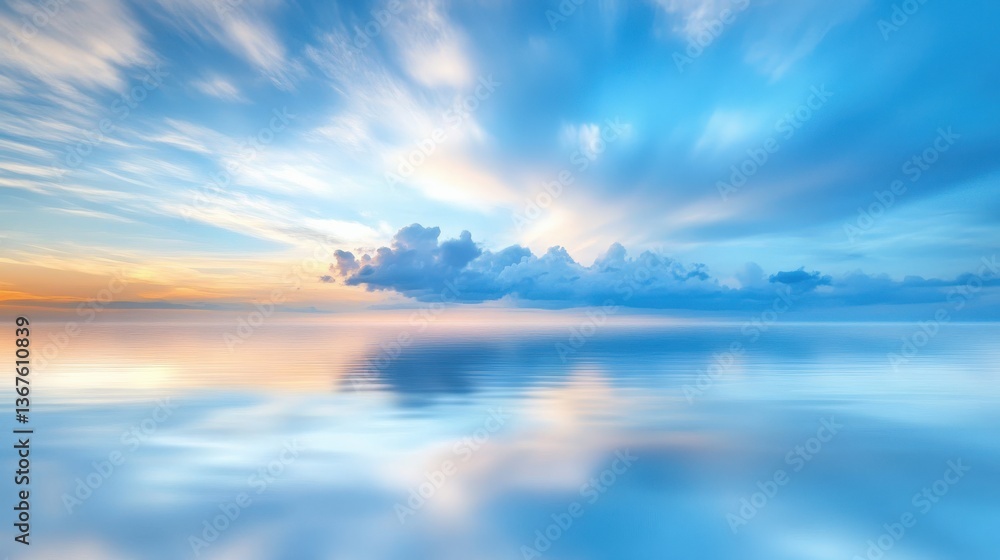 Fototapeta premium Serene Sunrise Sky Reflection