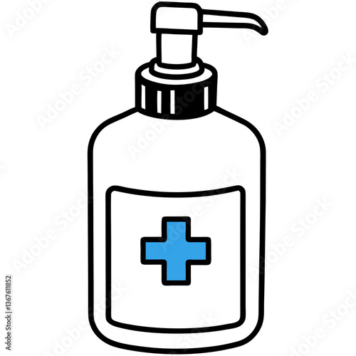 blue shower gel