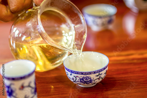 Traditional tea ceremony in China