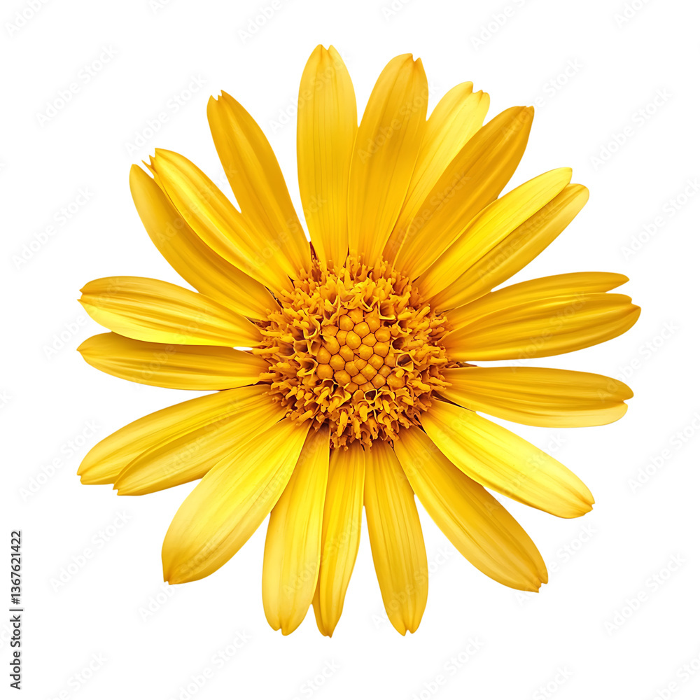 Obraz premium Golden Aster flower png