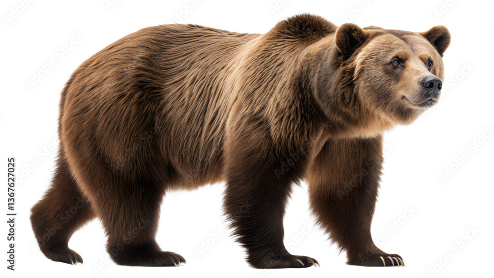 Obraz premium brown bear isolated on white