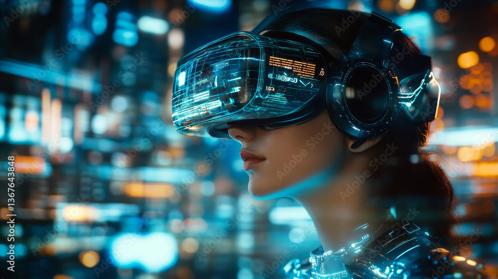 Isometric future digital technology cyber virtual game entertainment metaverse. VR virtual reality goggle Isometric future digital technology cyber virtual game entertainment metaverse. VR virtual reality goggle