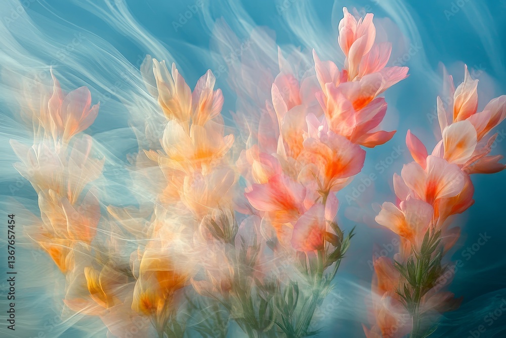 Obraz premium Windblown Blossoms, Wildflowers