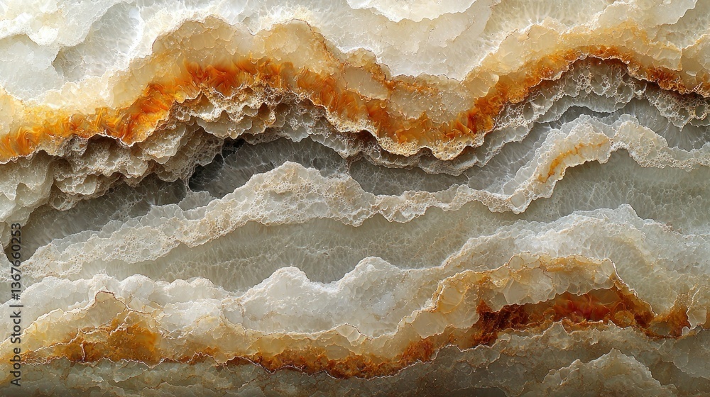 Abstract stone pattern with swirling orange and white layers creating natural textures Abstract stone pattern with swirling orange and white layers creating natural textures
