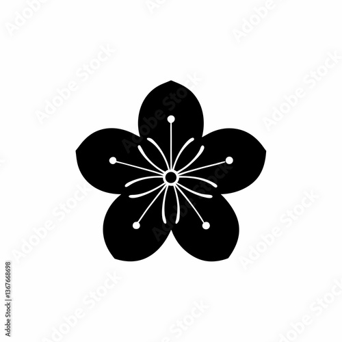 creative details Mountain Laurel Blossom Icon vector illustration