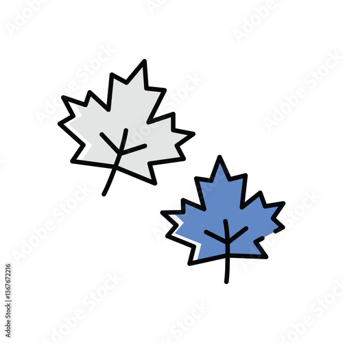Deciduous Leaf Vector icon