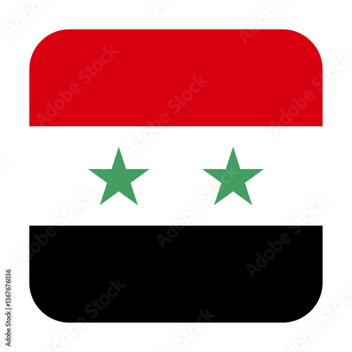 Square Icon flag of Syria