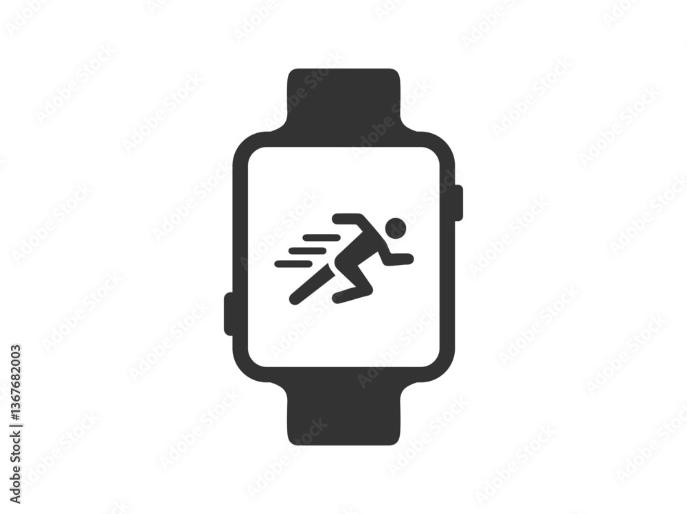 Fitness Tracker Icon – Smartwatch, Health Monitoring, Activity Tracker Symbol Fitness Tracker Icon – Smartwatch, Health Monitoring, Activity Tracker Symbol