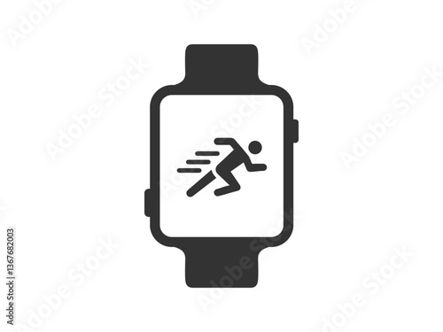Fitness Tracker Icon – Smartwatch, Health Monitoring, Activity Tracker Symbol