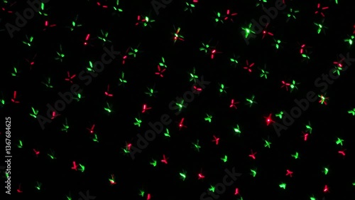  green and red laser light, video