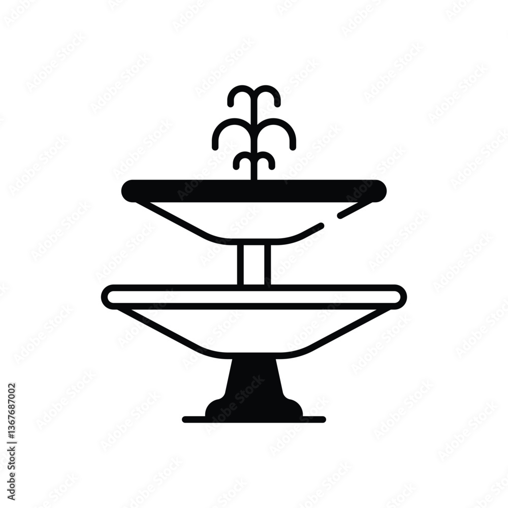 Fountain Vector icon Fountain Vector icon