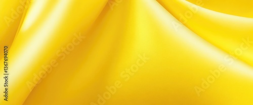 Yellow color silk fabric Abstract background