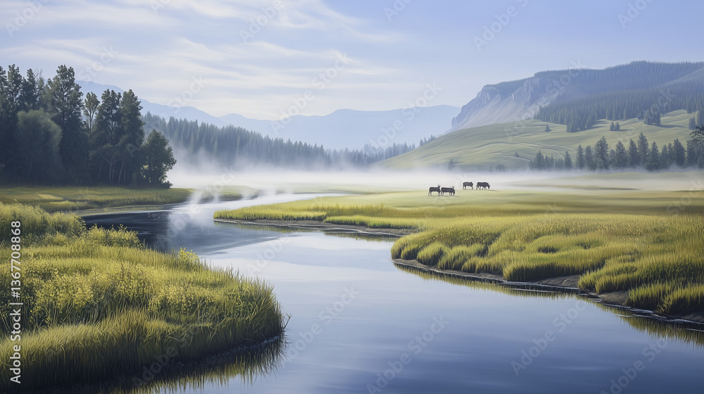 Fototapeta premium Mountain with beautiful natural background and national park 
