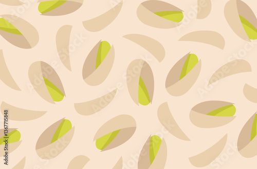 Pistachio colorful background.