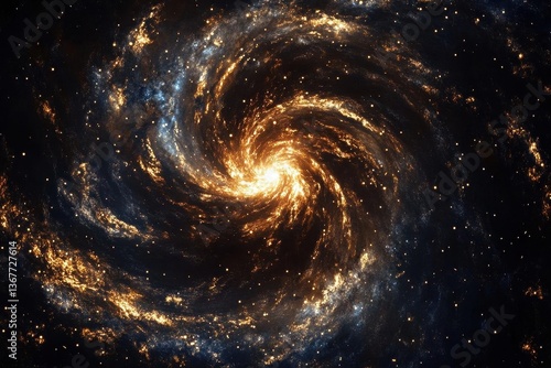 Obraz na płótnie deep maroon nebula swirling with countless stars creating celestial patterns across the cosmic canvas hints of gold dust scattered throughout w salonie