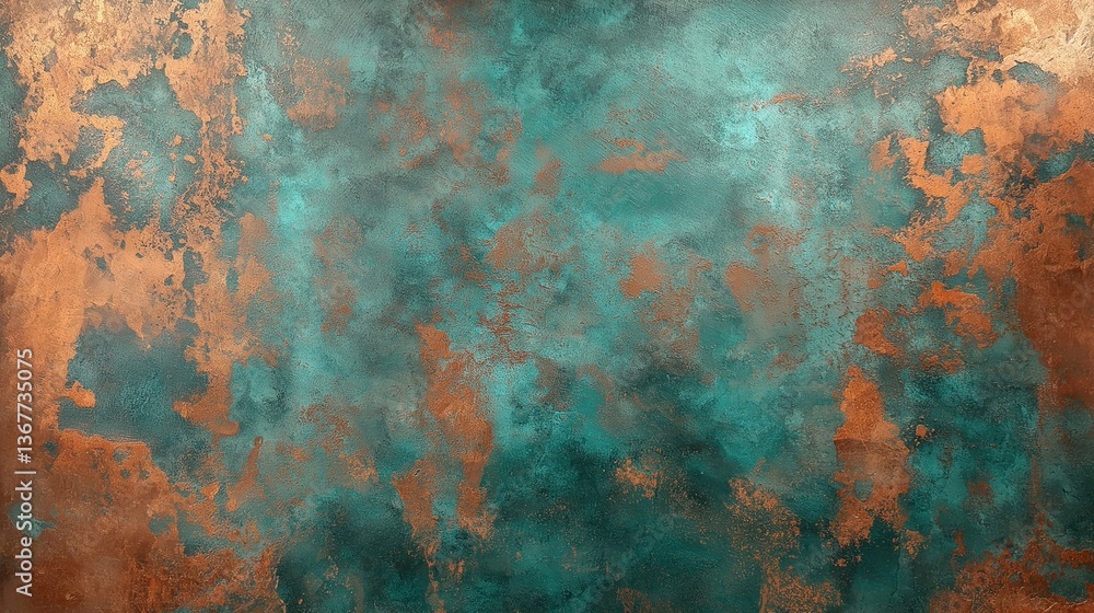 weathered copper background with intricate textures and vibrant colors weathered copper background with intricate textures and vibrant colors