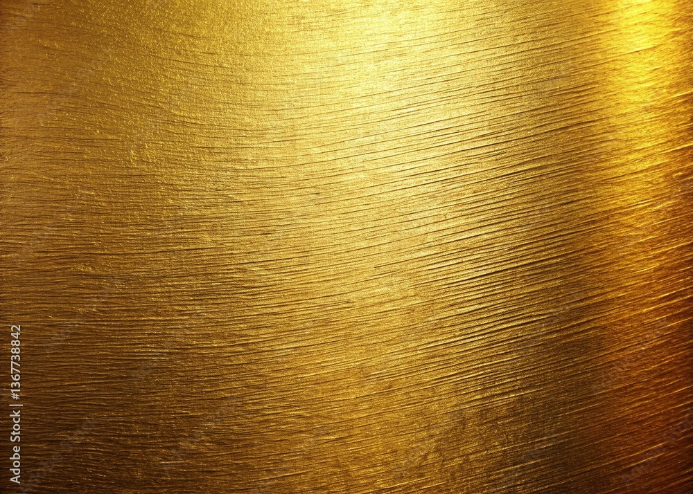 Naklejka premium Luxurious Gold Texture Background: Abstract Metallic Golden Surface