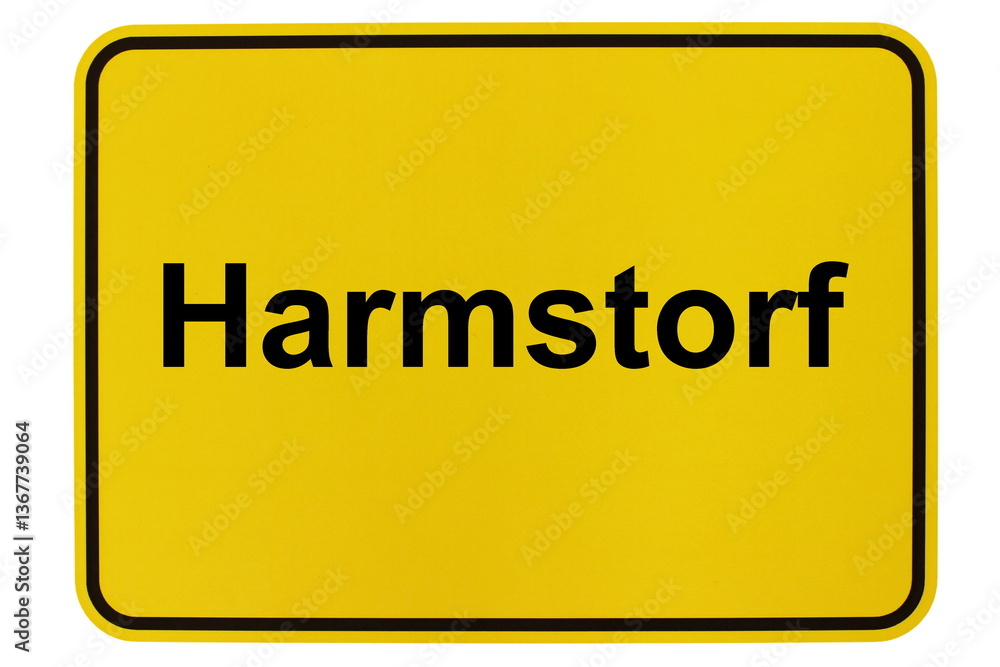 Illustration eines Ortsschildes der Gemeinde Harmstorf in Niedersachsen Illustration eines Ortsschildes der Gemeinde Harmstorf in Niedersachsen