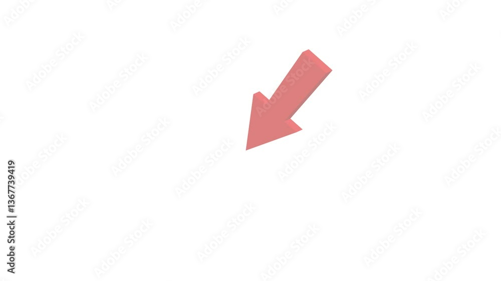 Arrow Sign Pointing to a Position, Locating Position 4k Motion Graphics Video Footage Arrow Sign Pointing to a Position, Locating Position 4k Motion Graphics Video Footage