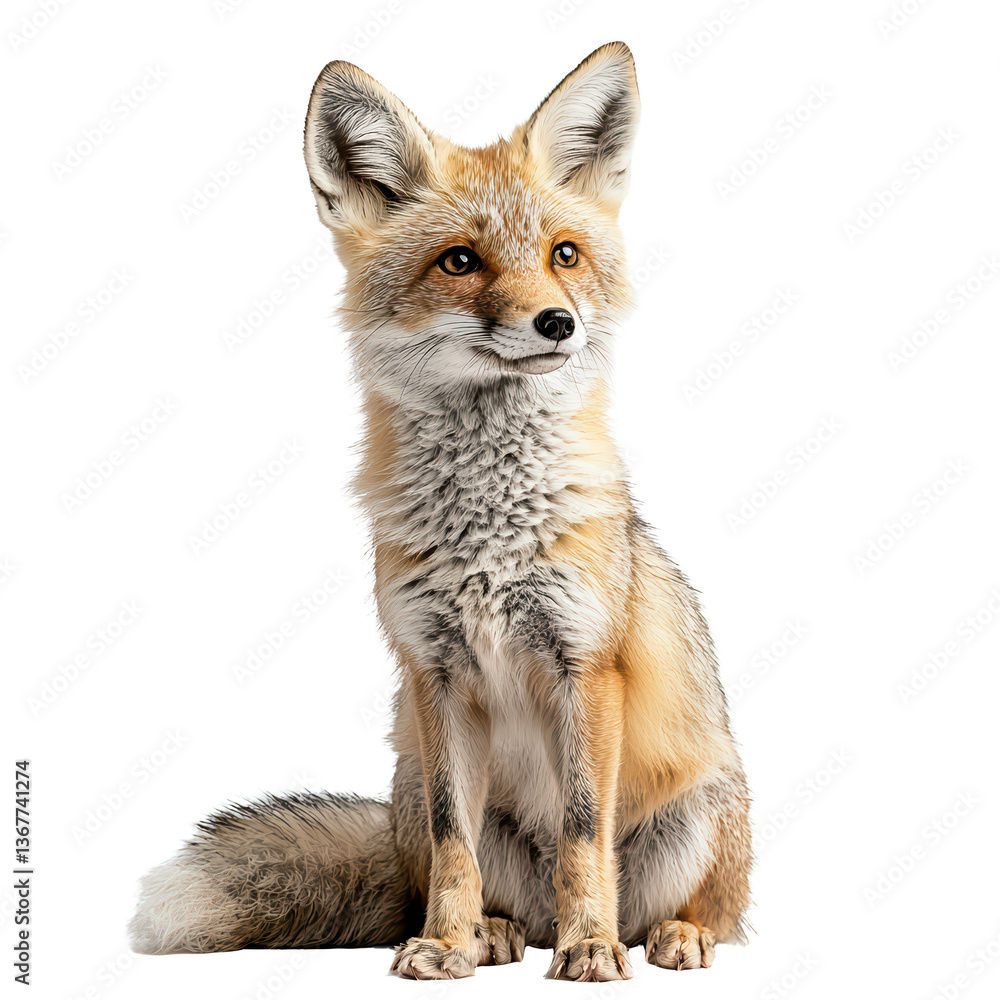 Obraz premium Sly fox png vibrant fox png detailed fox png natural fox png clever fox png transparent background image