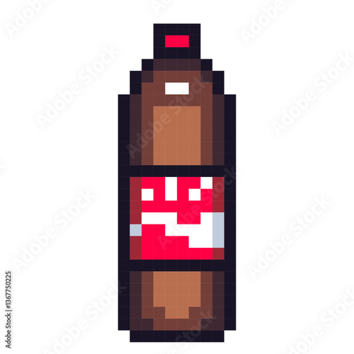 炭酸飲料のピクセルアート