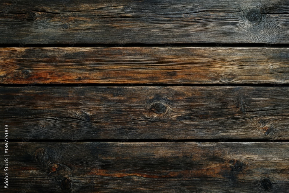 Fototapeta premium Dark wood plank surface texture